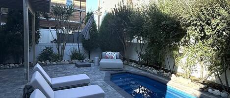 Una piscina riscaldata