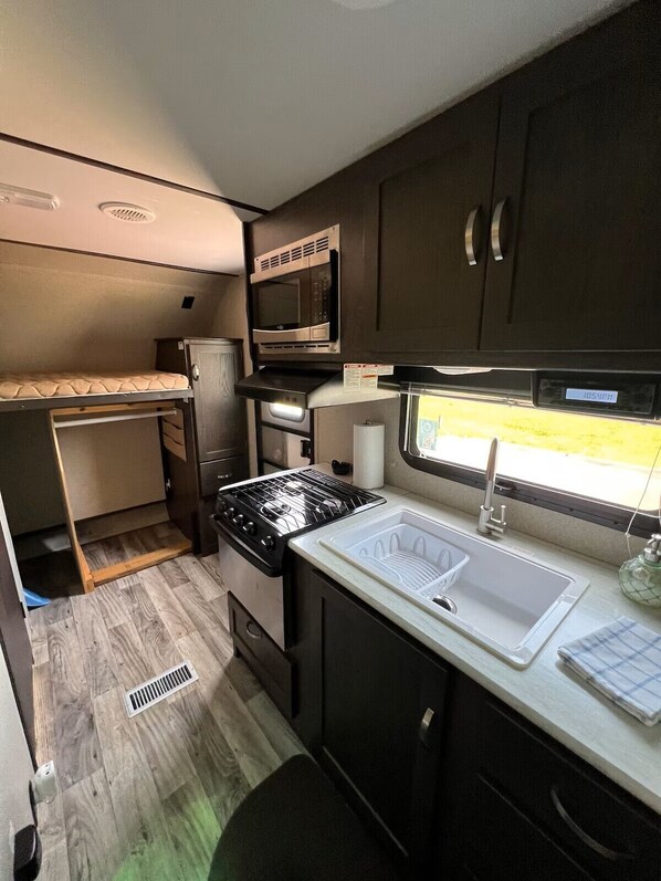 Microwave, oven, stovetop