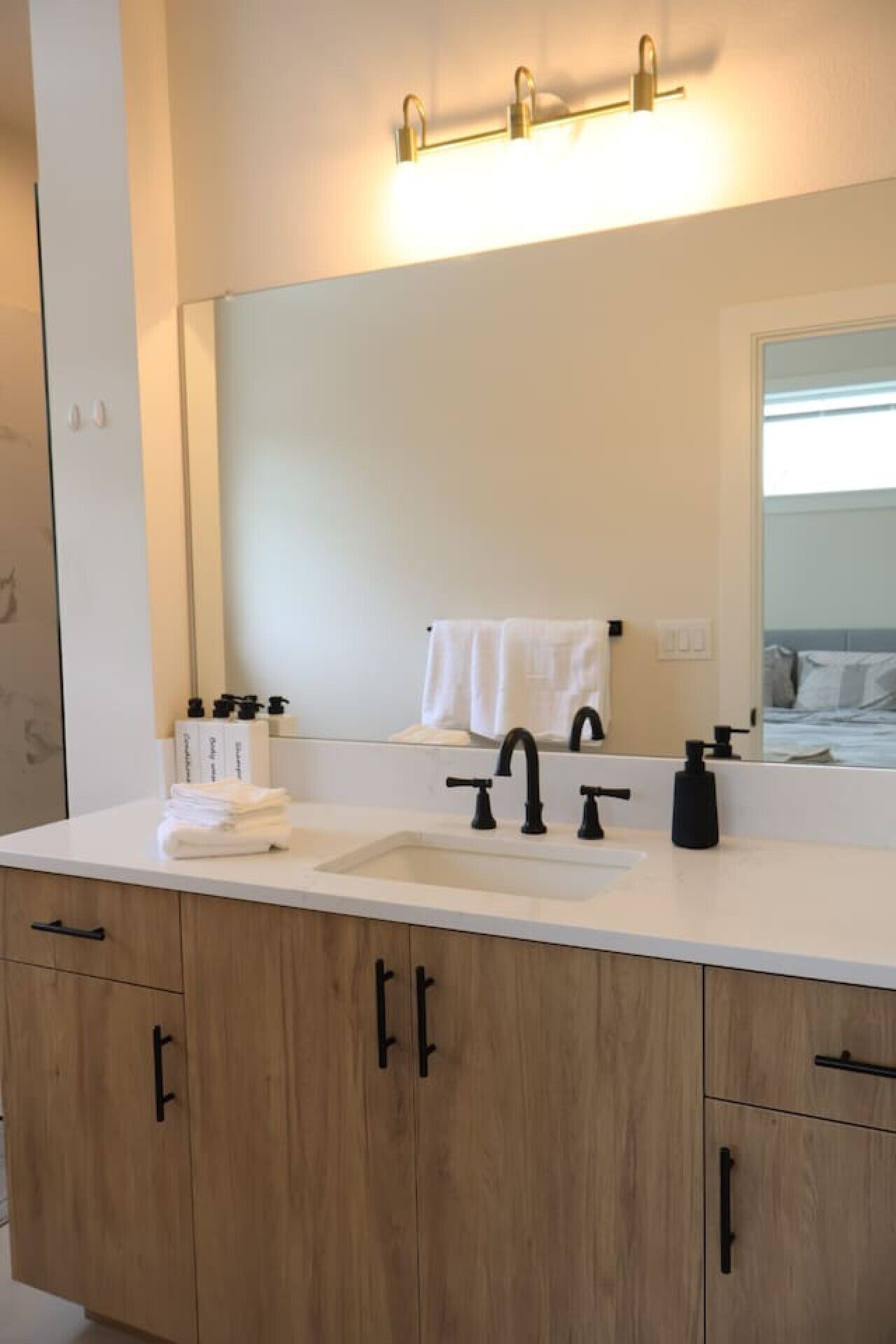 Hair dryer, towels