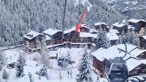 Aerial view - 4-person Studio in the Heart of the Resort 19m2 (Modane)