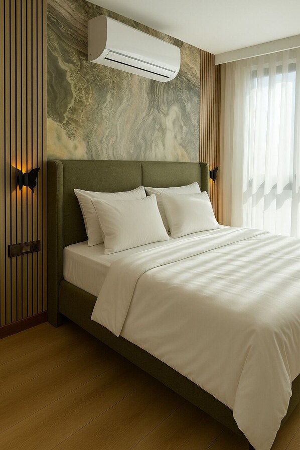 In-room safe, laptop workspace, blackout drapes, soundproofing