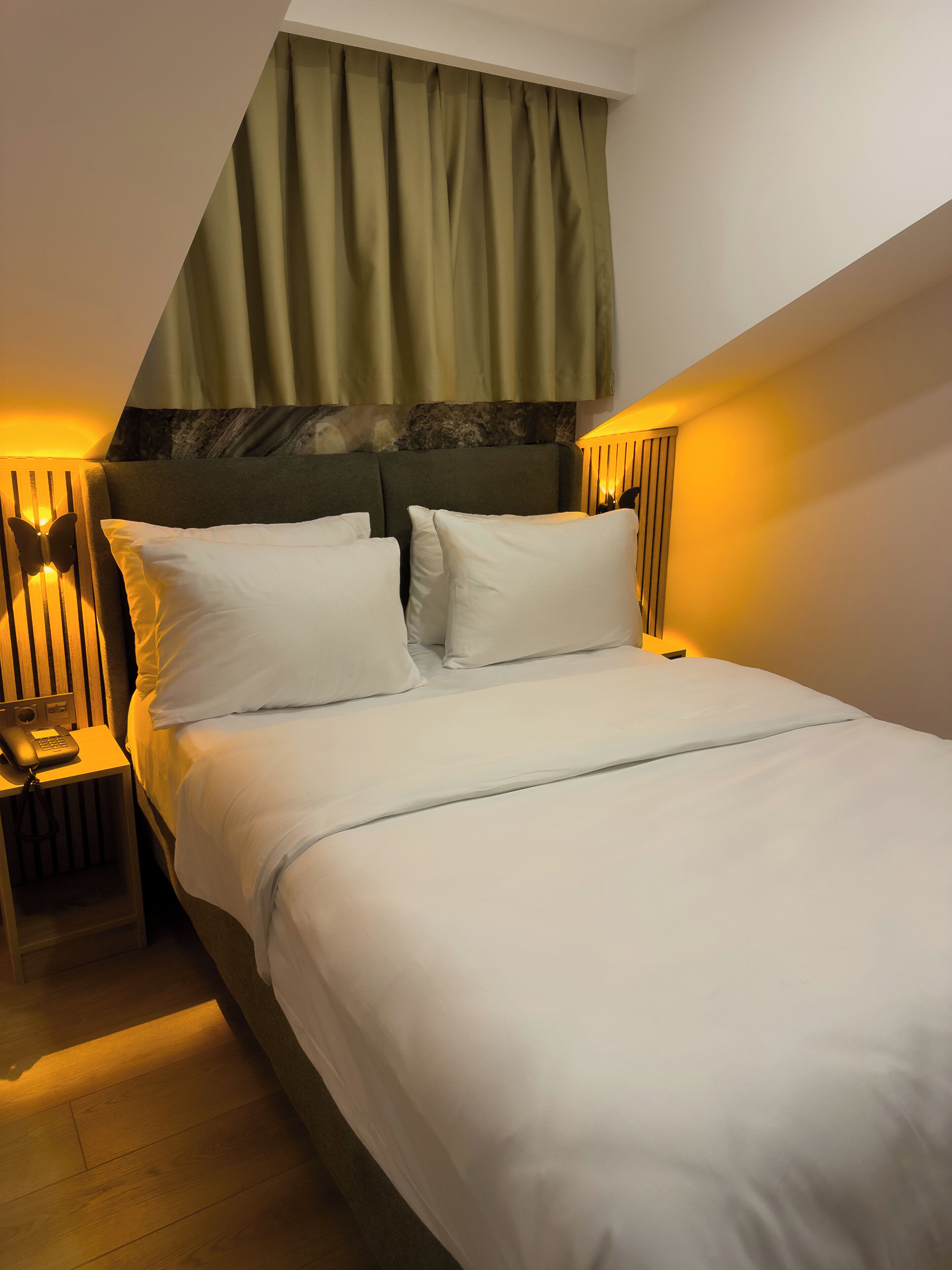 In-room safe, laptop workspace, blackout curtains, soundproofing