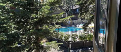 Piscine extérieure, piscine chauffée