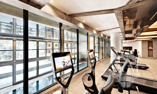Fitness facility - 3-room Apartment for 6 People With Mont Blanc View (Les Houches)