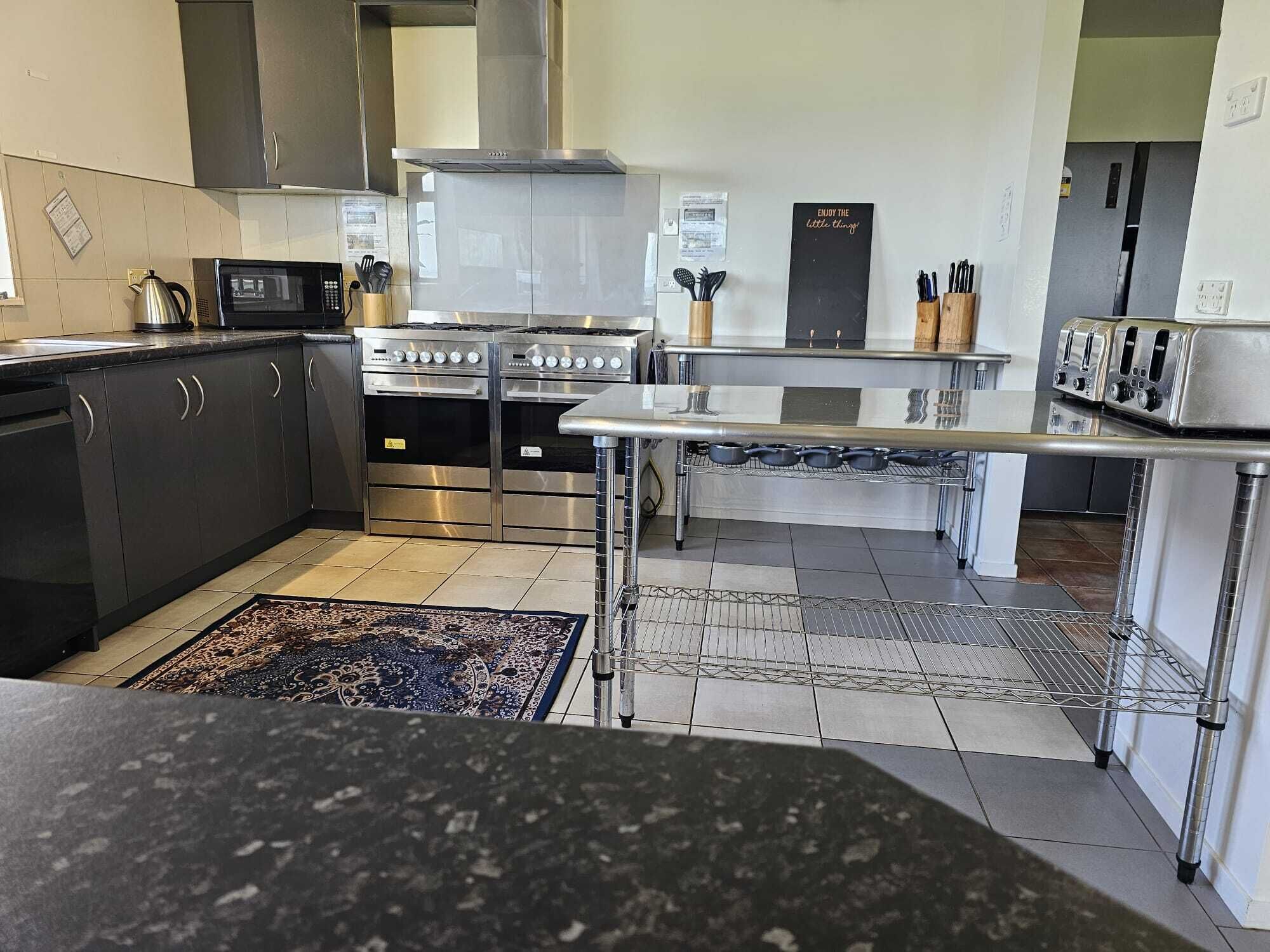 Microwave, oven, stovetop, dishwasher