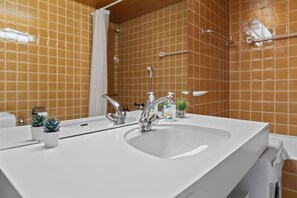 Hair dryer, towels, toilet paper - Crans-Montana, 5 pers : balcon vue & parking privé (Crans-Montana)