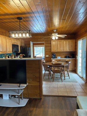 Microwave, oven, stovetop - Rustic UP Waterfront Cabin on Huron Bay (L'Anse)