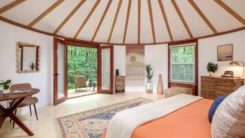 Tienda Deluxe, vistas a la montaña | Ropa de cama de alta calidad, wifi gratis, ropa de cama