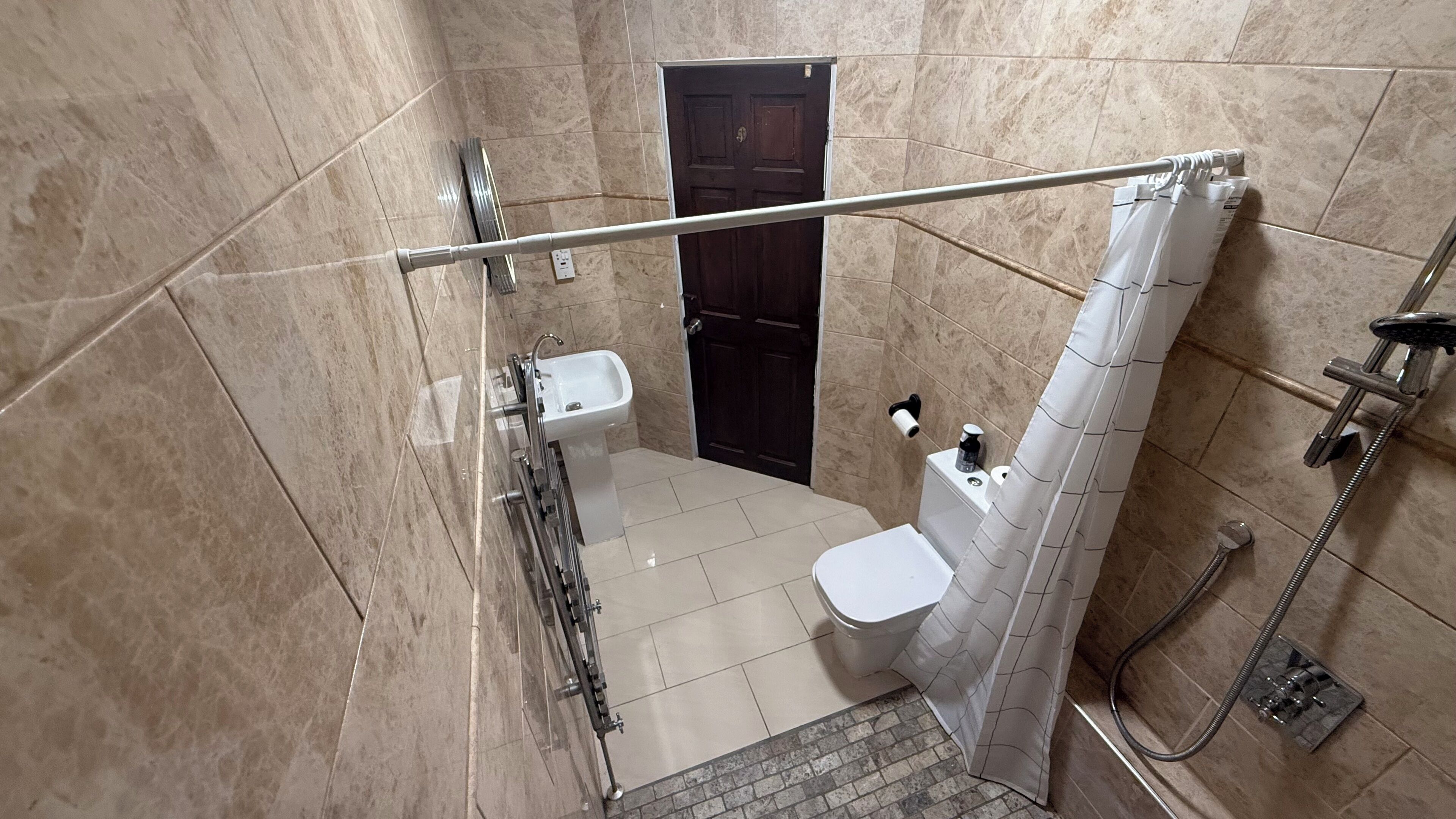 Towels, soap, toilet paper