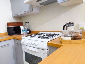 Deluxe-íbúð - útsýni yfir garð | Einkaeldhús