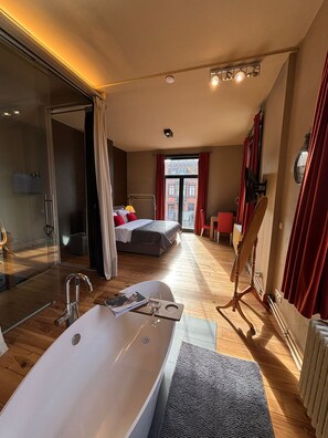 1 غرفة نوم وواي فاي وملاءات أسرّة