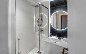 Shower, hair dryer