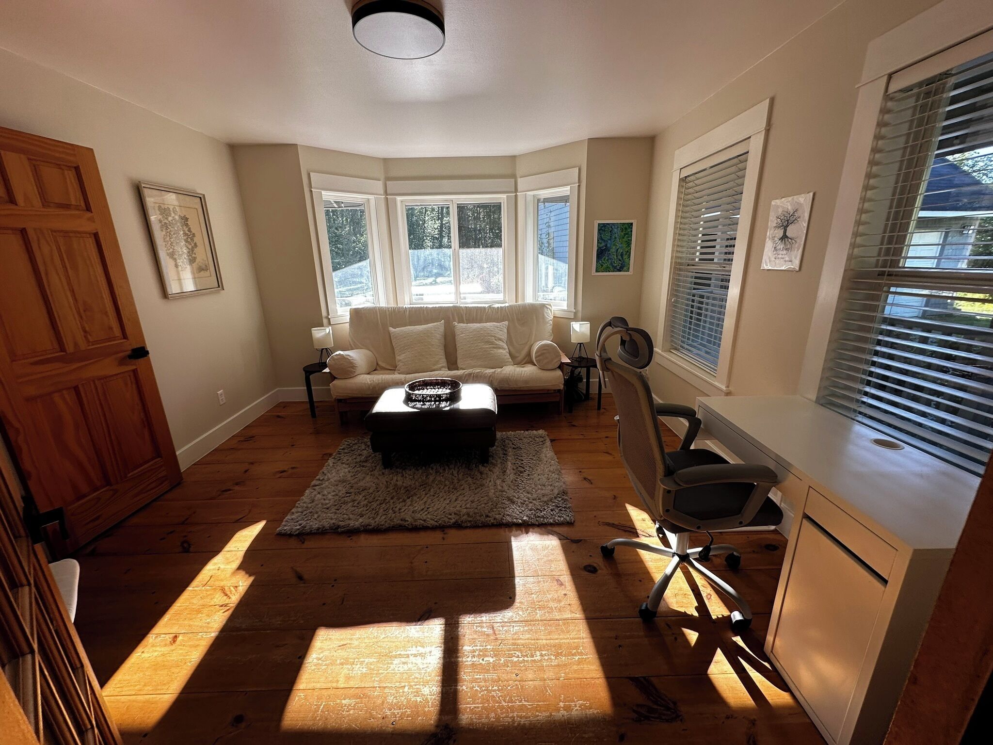 TV connectée, cheminée, chaîne hi-fi