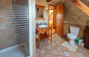 Shower, hair dryer
