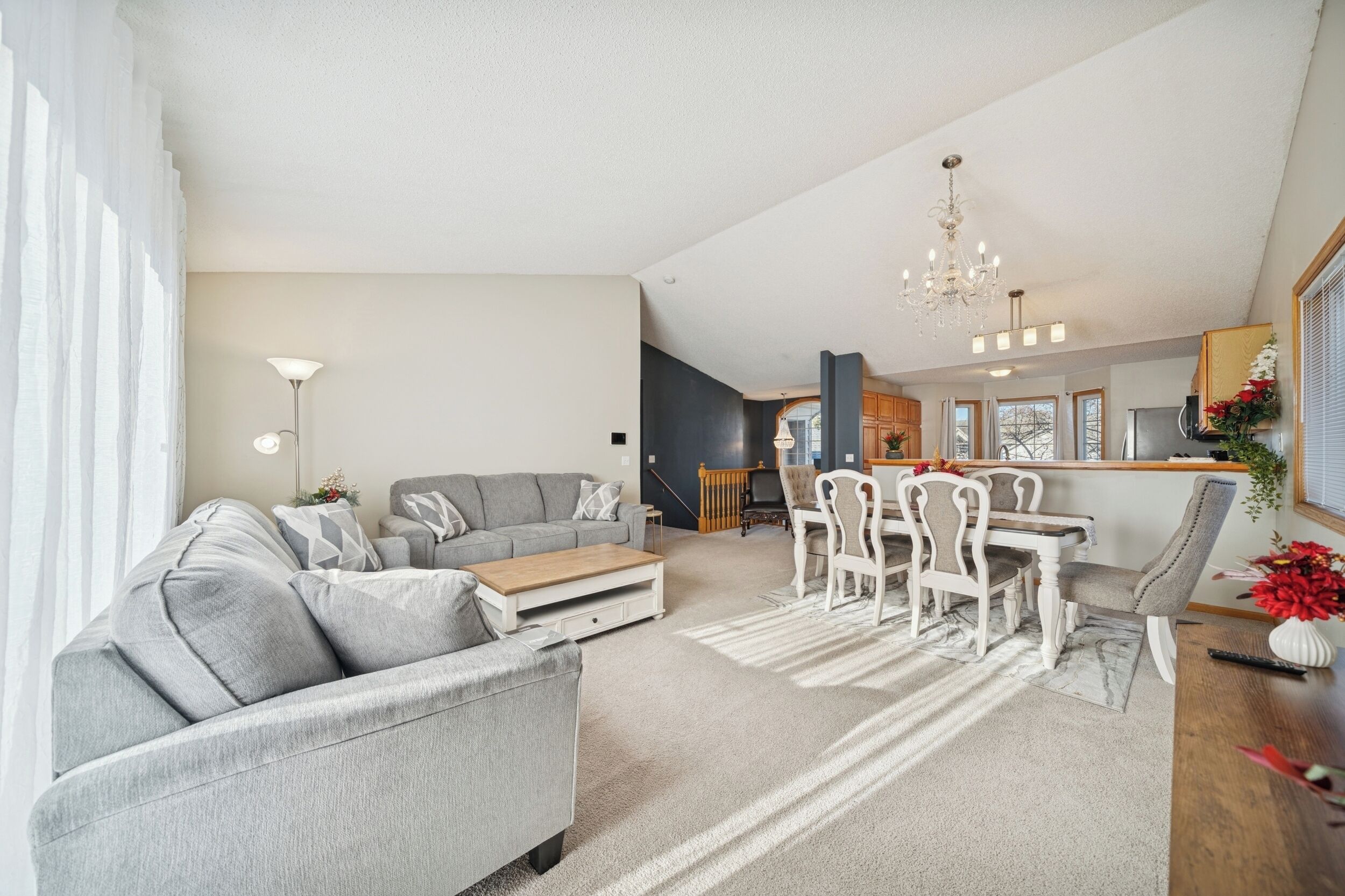 TV connectée, cheminée