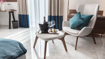 Superior Double Room, Balcony, City View | In-room safe, desk, laptop workspace, blackout drapes