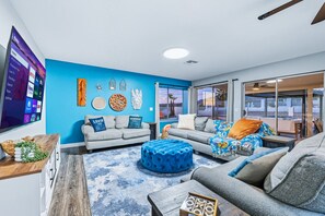 TV, video games, table football, ping pong