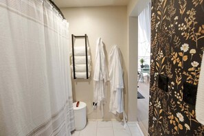 Shower, hair dryer