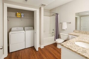 Towels, soap, toilet paper