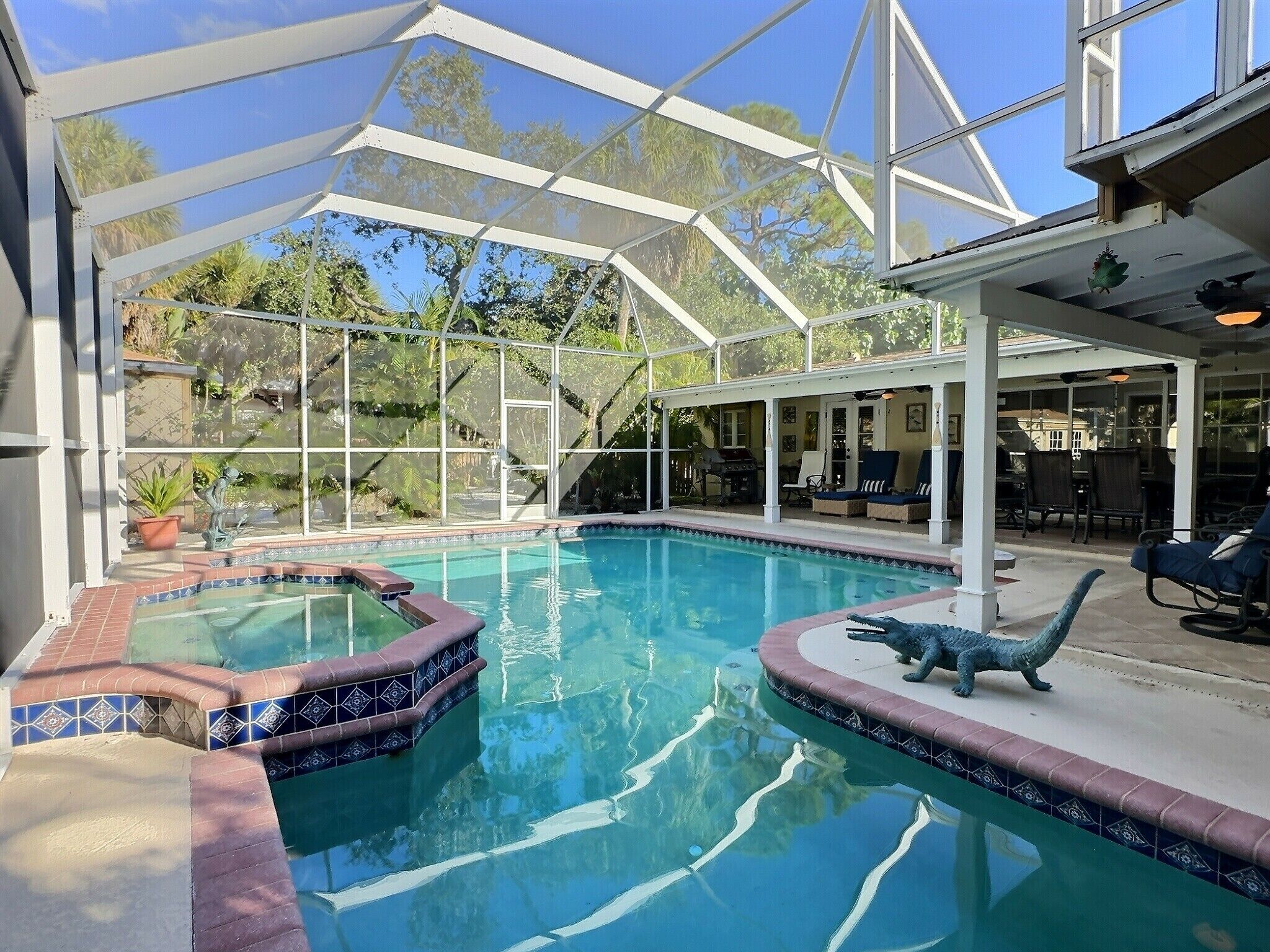 Et oppvarmet basseng