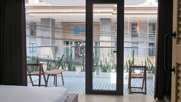 Blick von der Unterkunft