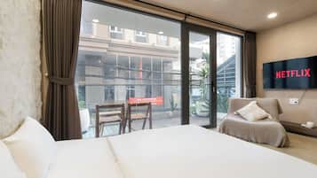 Blick von der Unterkunft