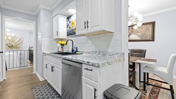 Microwave, oven, stovetop, dishwasher