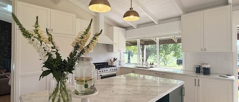 Microwave, oven, stovetop, dishwasher