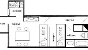 Unclassified image, 2 of 3, button - Apartment in Plagne Villages by Ski Slopes (La Plagne-Tarentaise)