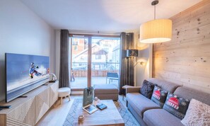 Living area - New Apartment in a Luxury Residence (Huez)