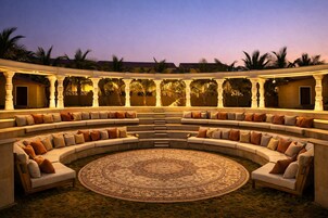 Outdoor wedding area