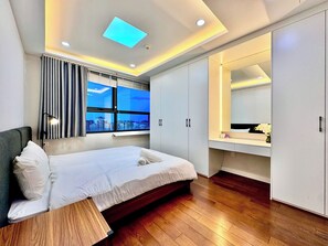 Egyptian cotton sheets, premium bedding, down duvets - Vinhomes D'Capital Paradise Apartment (Cau Giay)