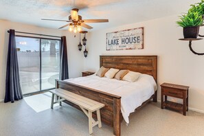 3 soverom, strykejern/-brett, internettilgang og sengetøy