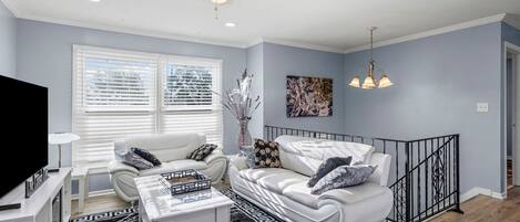 TV connectée, cheminée