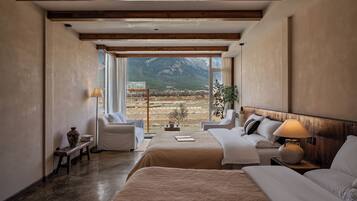 Chambre Standard avec lits jumeaux, 1 chambre, non-fumeur, vue sur la montagne | Accès au Wi-Fi (inclus)