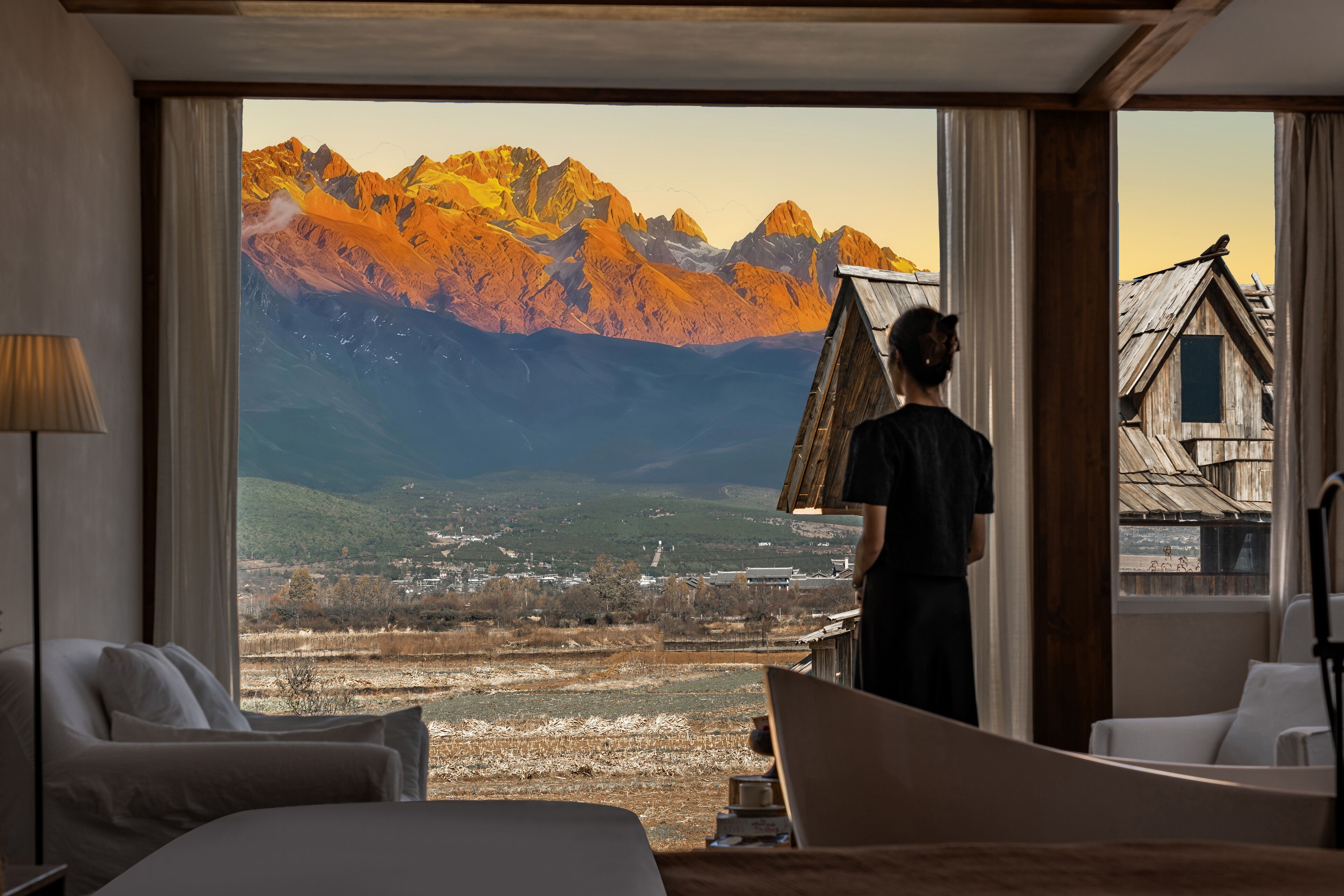 Habitación doble Deluxe, 1 cama King size, para no fumadores, vista a la montaña | Wifi gratis 