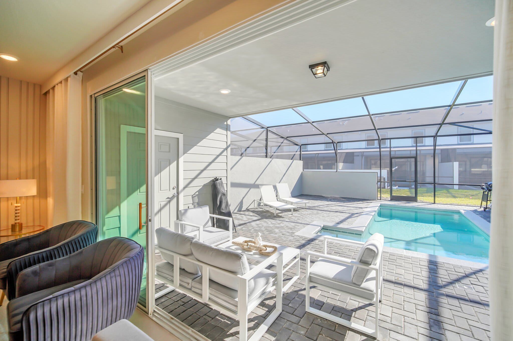 Indoor pool, a heated pool