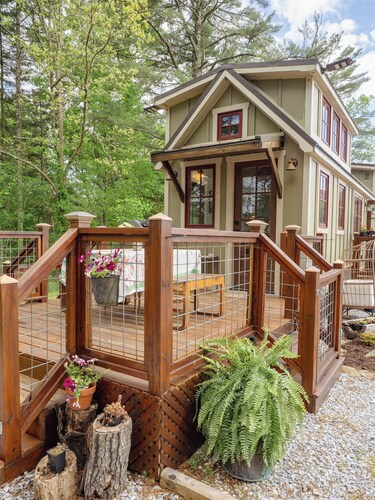 Wild Pines Collection • 2 Designer Tiny Homes • WNC Bucket List Peak Leaf Escape