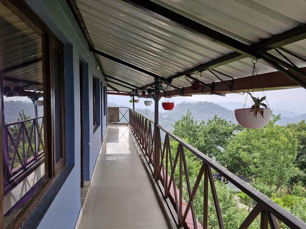 Uitzicht vanaf balkon