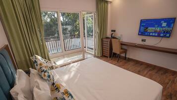 Desk, laptop workspace