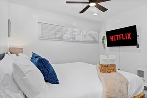 2 habitaciones, tabla de planchar con plancha, wifi y ropa de cama 