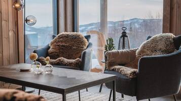 Cabin, 4 phòng ngủ, ban công, quang cảnh hồ | Nội thất