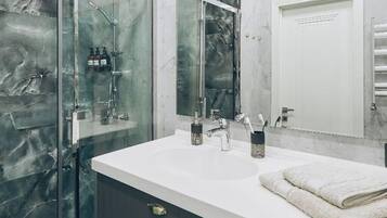 Free toiletries, hair dryer, slippers, towels