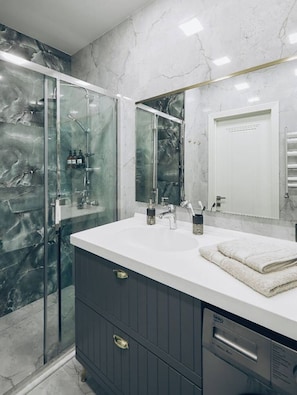 Free toiletries, hair dryer, slippers, towels