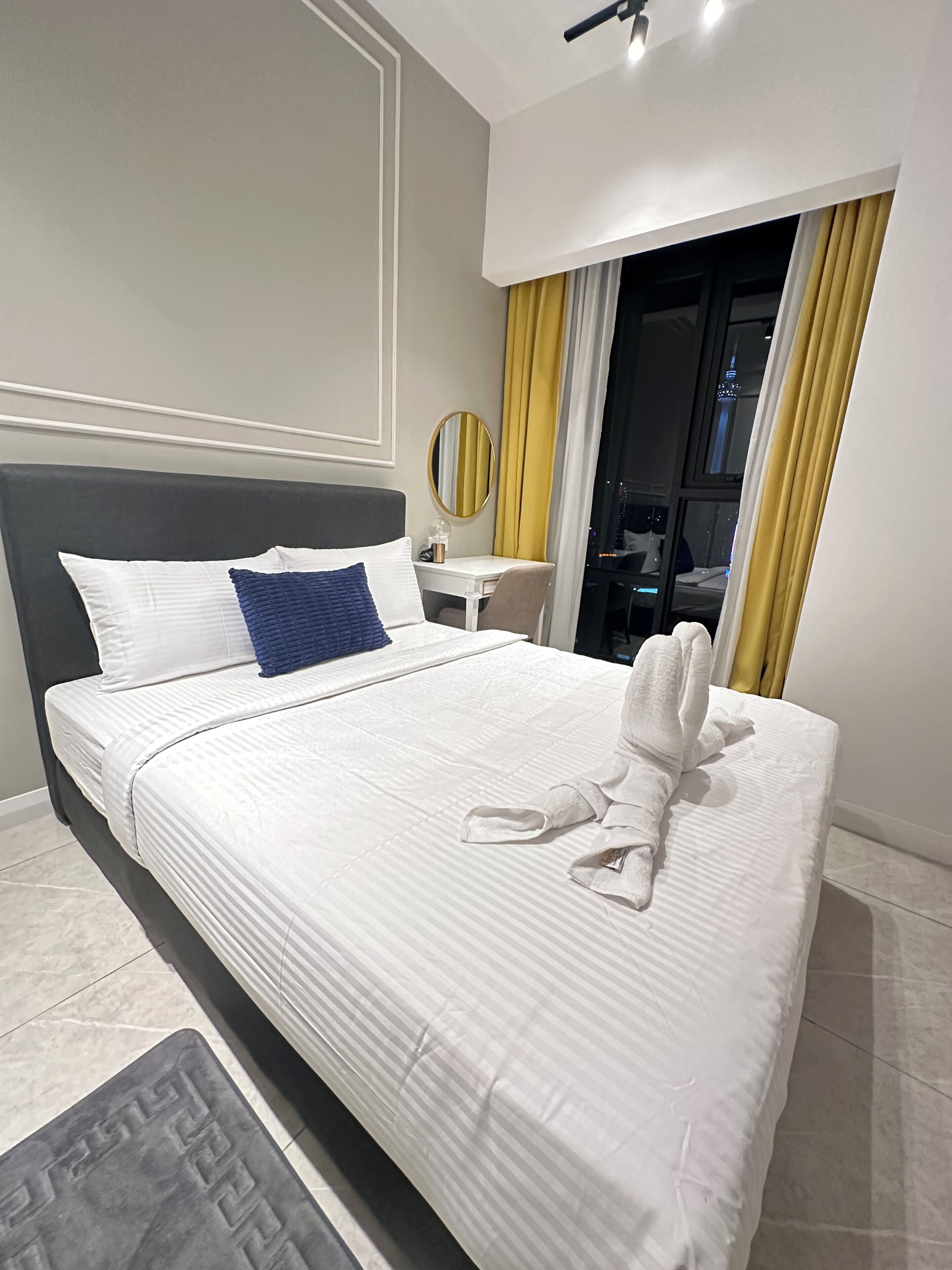 Blackout drapes, soundproofing, iron/ironing board, free WiFi