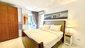 1 室のベッドルーム、アイロン / アイロン台、インターネット、ベッドシーツ