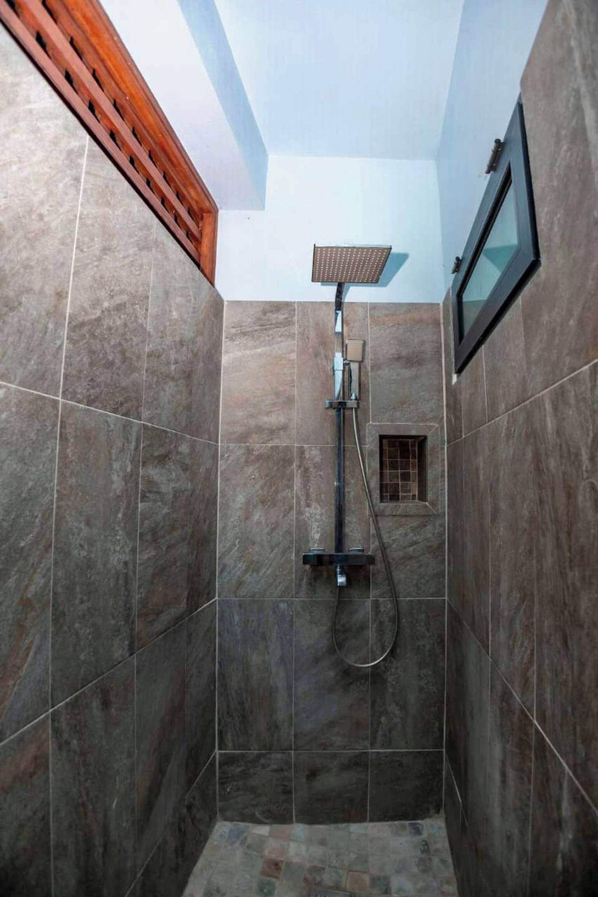 Shower, hair dryer