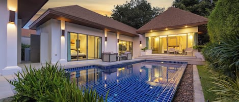 Façade de l’hébergement - soirée/nuit