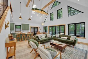 Télévision, cheminée