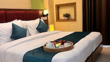 Surmatelas, coffres-forts dans les chambres, bureau